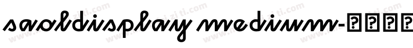 saoldisplay medium字体转换